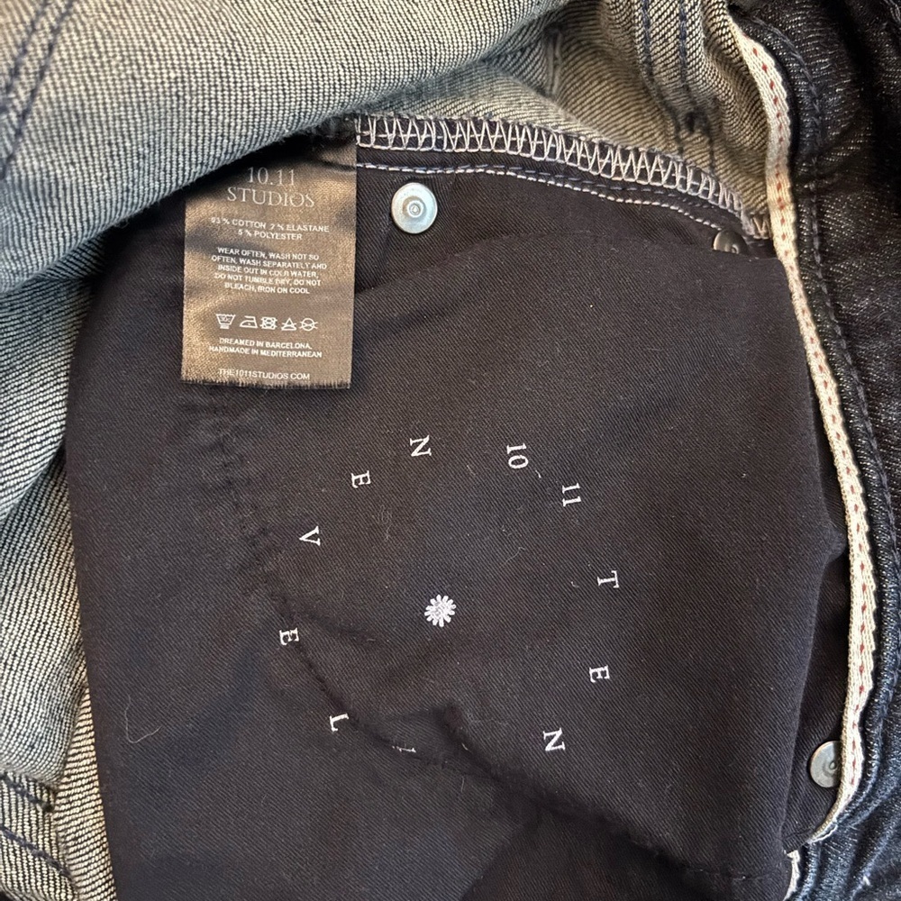 10.11 Studio Dark Blue Denim Jeans - Picture 4 of 6